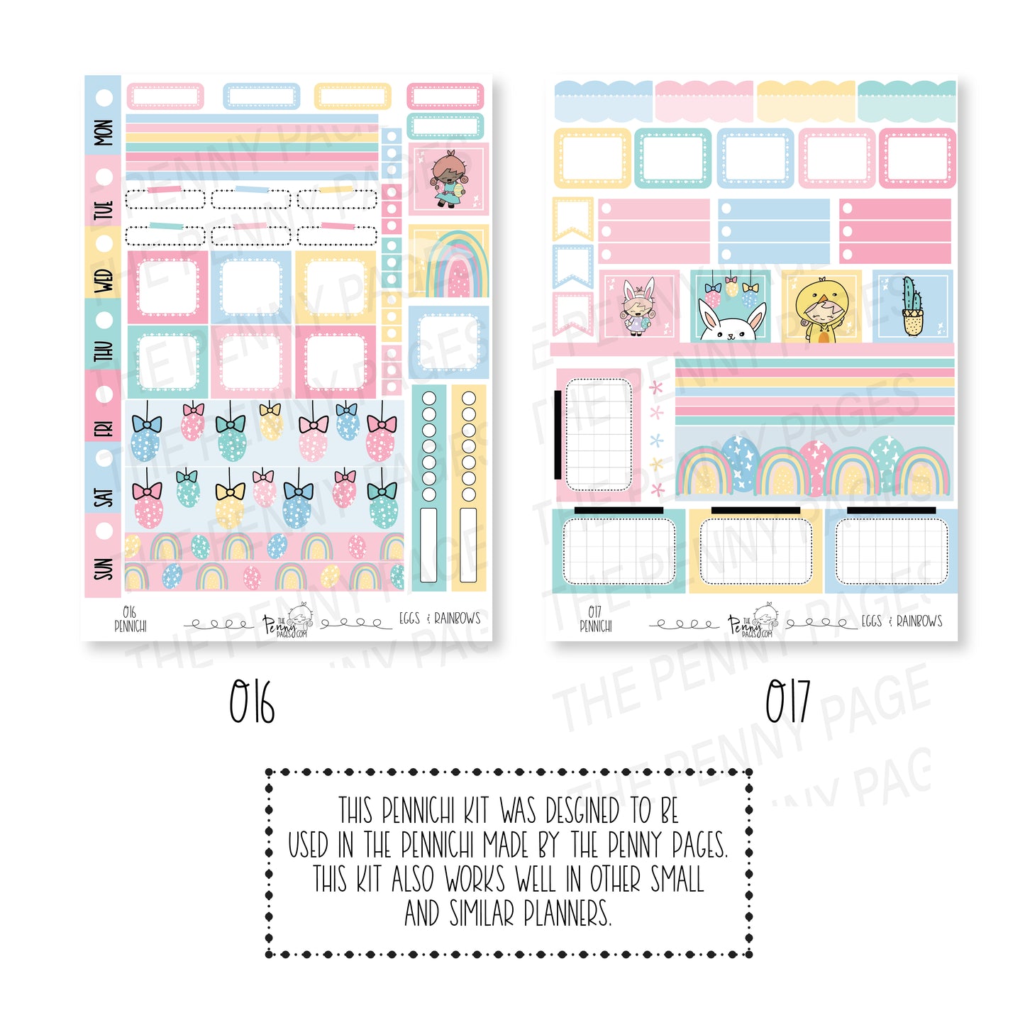 Pennichi weekly kit - Eggs & Rainbows