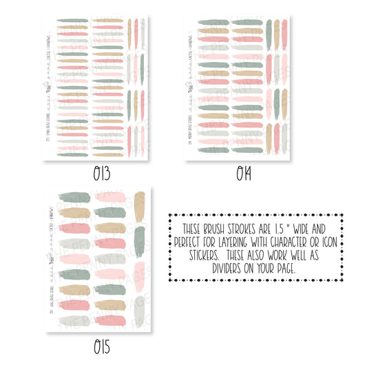 Brush Strokes - Cactus and Rainbows