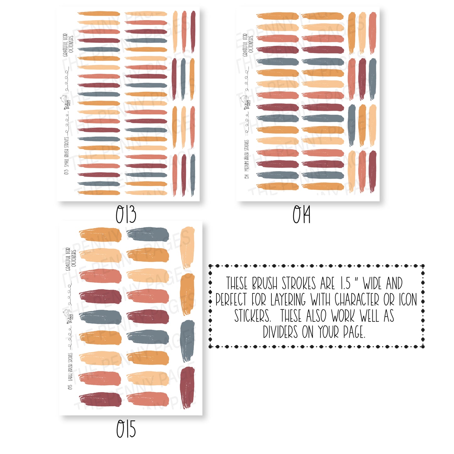 Brush Strokes - Grateful for Octobers