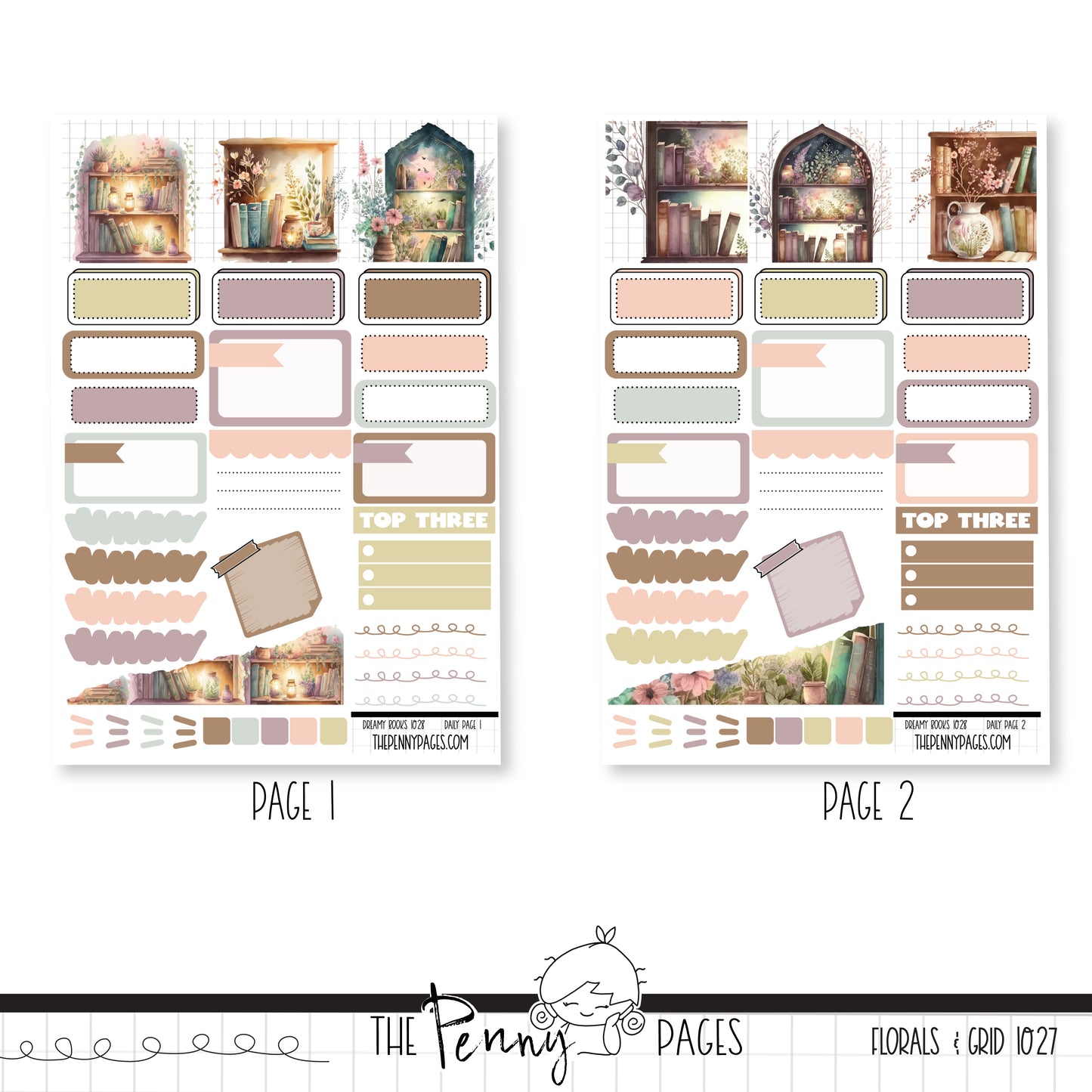 #1028 Dreamy Books - Daily Pages