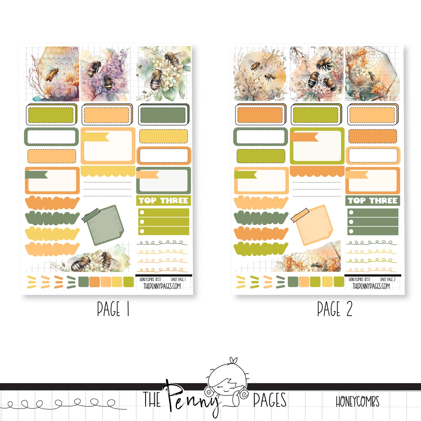 #1033 Honeycombs - Daily Pages