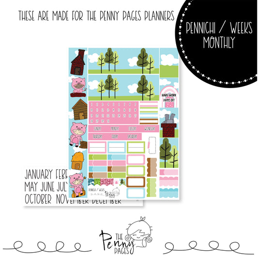 Various Size Monthly kit - 3 Little Pigs