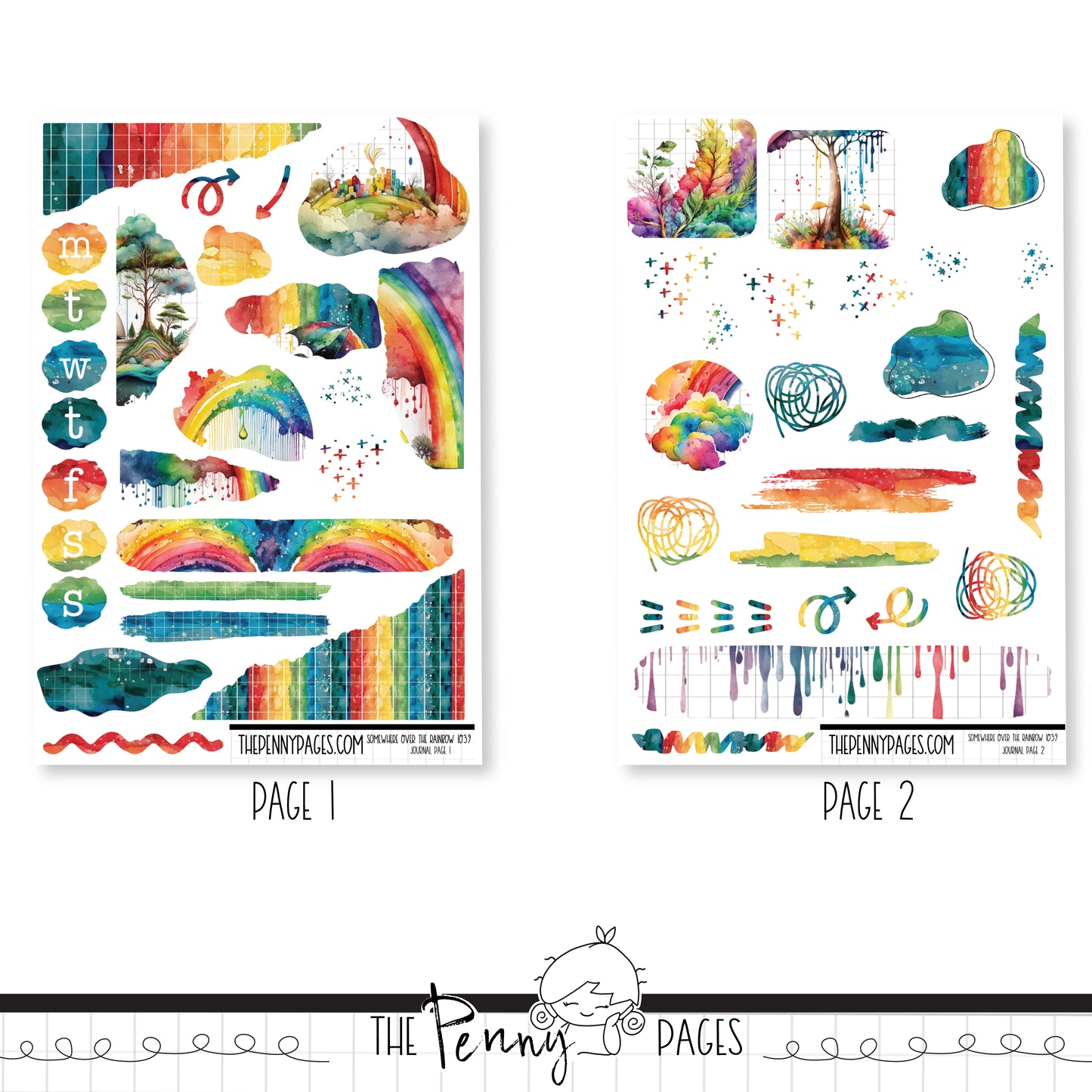 #1040 Somewhere over the rainbow - Journaling Kit