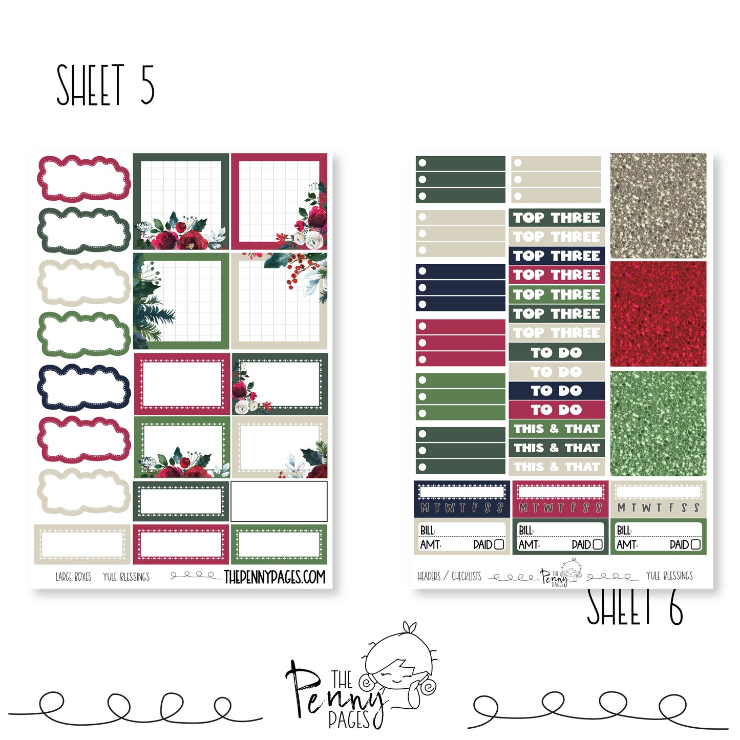 Yule Blessings - Pentrix Planner