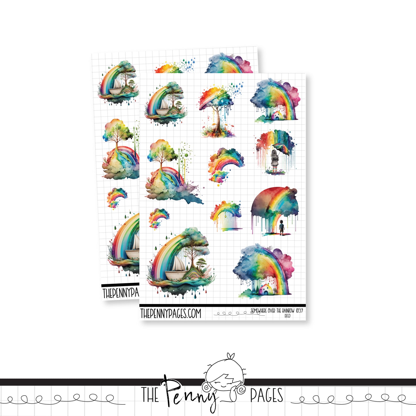 #1040 Somewhere over the rainbow - Deco sheet