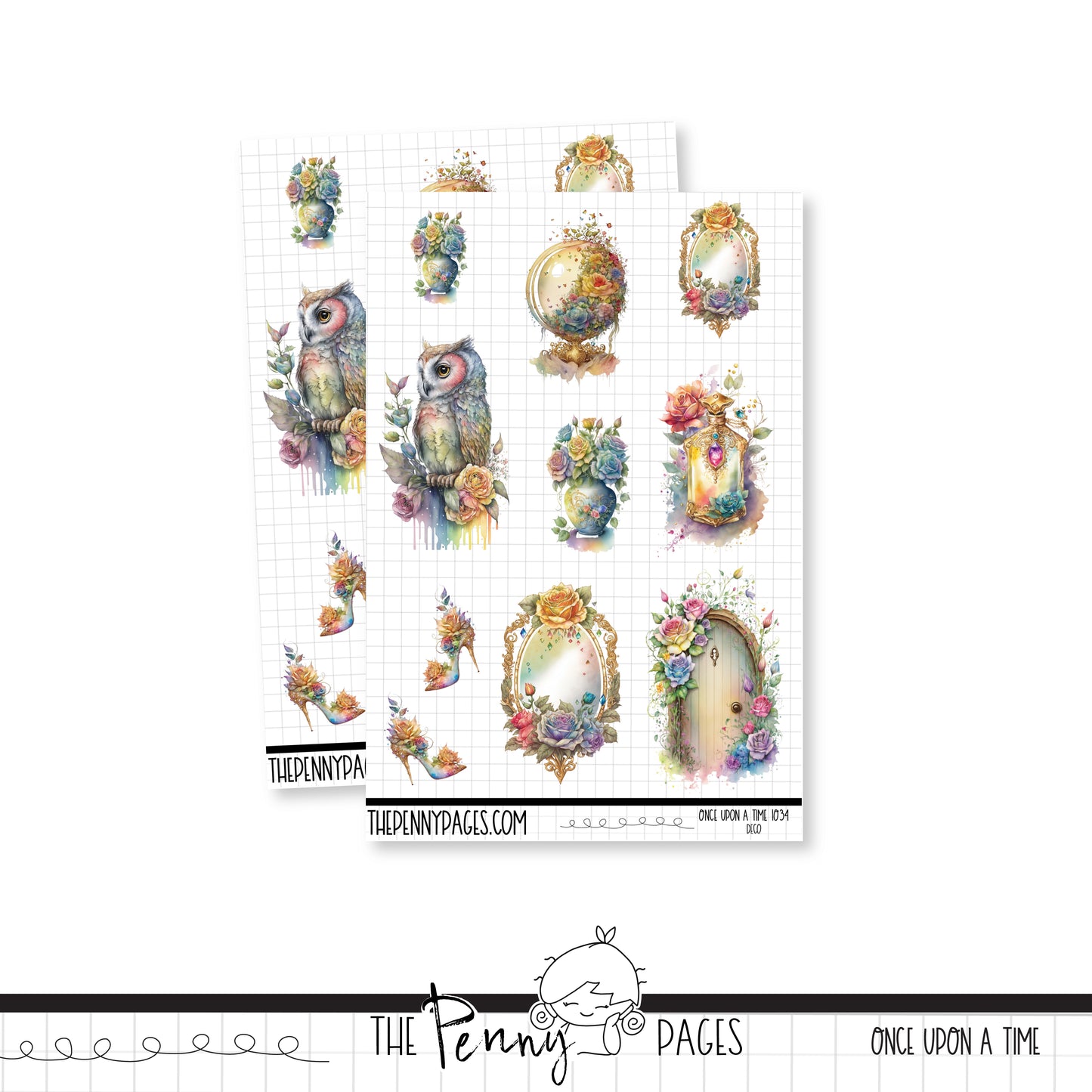 #1034 Once upon a time - Deco sheet