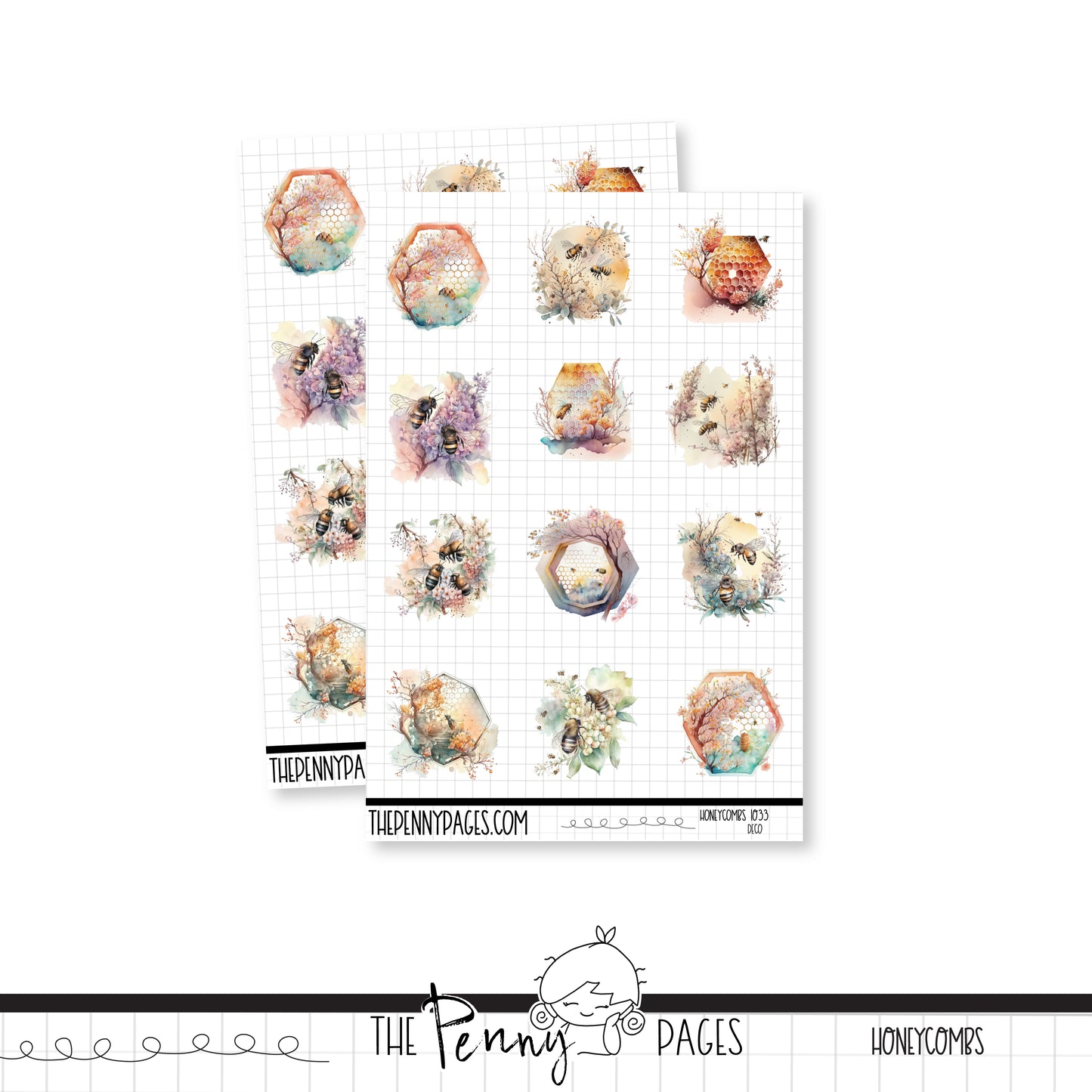#1033 Honeycombs - Deco sheet