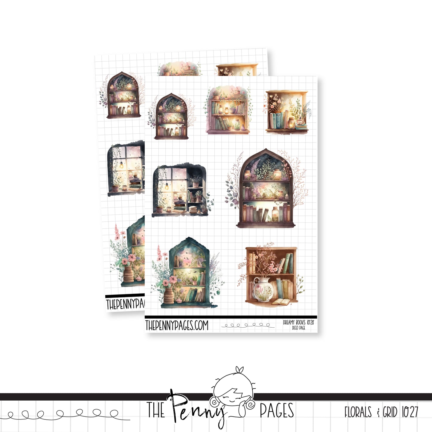 #1028 Dreamy Books - Deco sheet