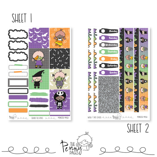 Monster Mash - B6 vertical weekly kit