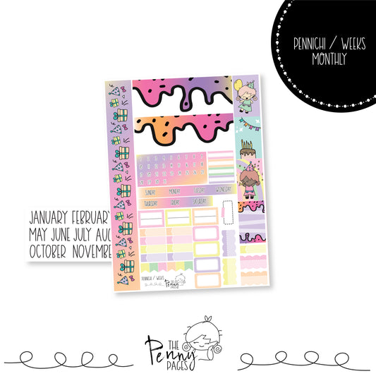 Various Size Monthly kit - Birthday