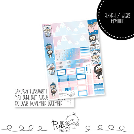 Various Size Monthly kit - Snow Days