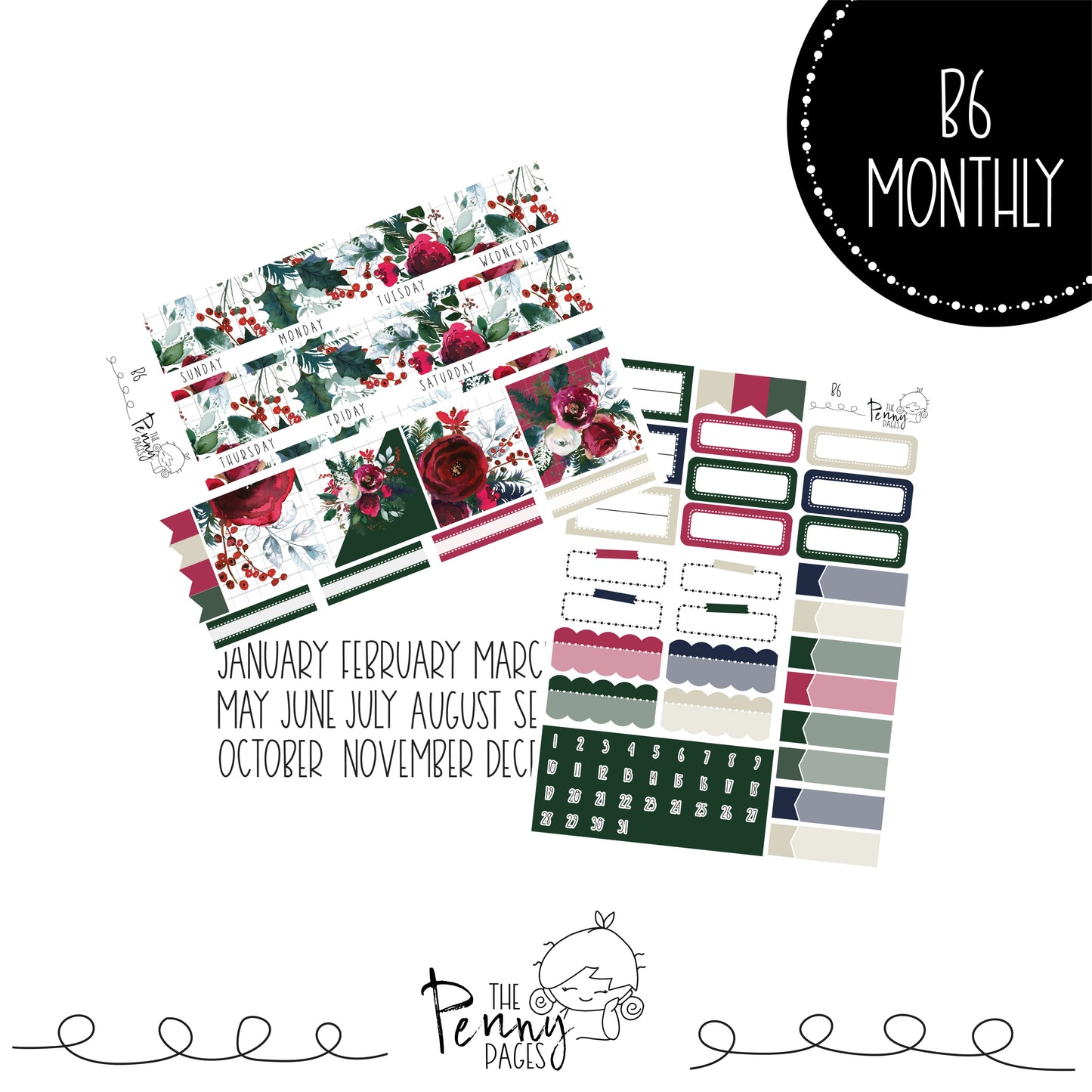 Various Size Monthly kit - Yule Blessings