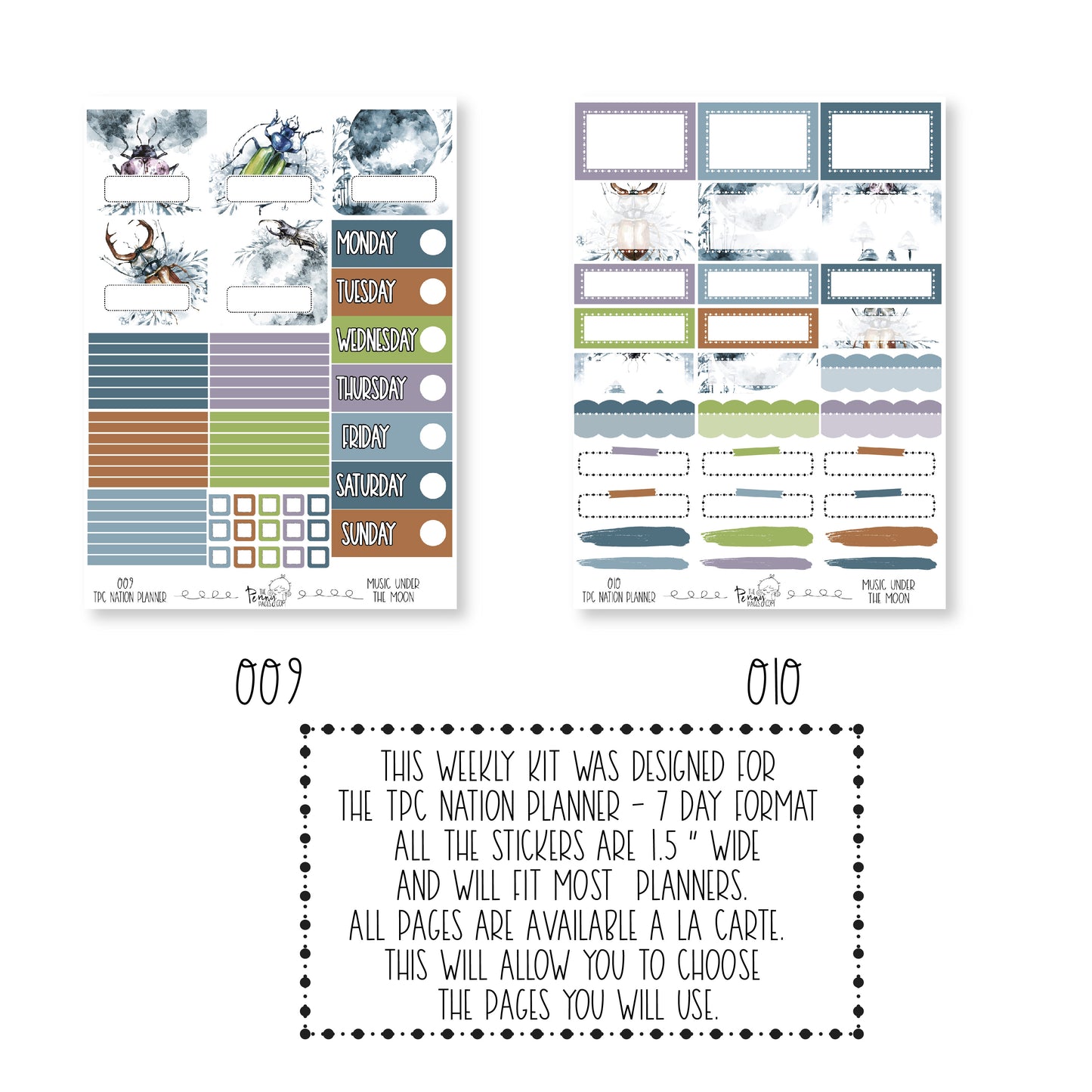 Pentrix Planner - Music Under the Moon