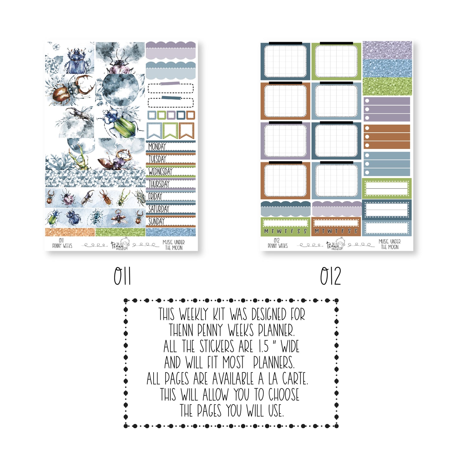 Penny Weeks weekly kit - Music Under the Moon