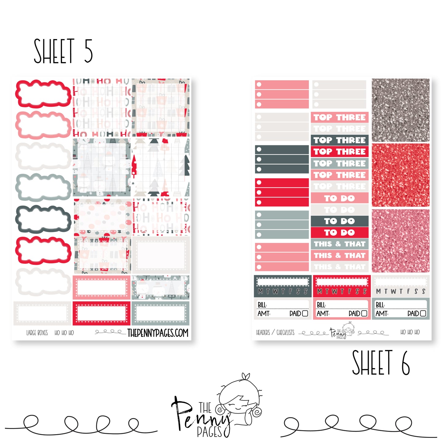 Ho Ho Ho - Weeks vertical weekly kit