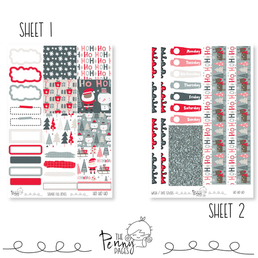 Ho Ho Ho - B6 vertical weekly kit