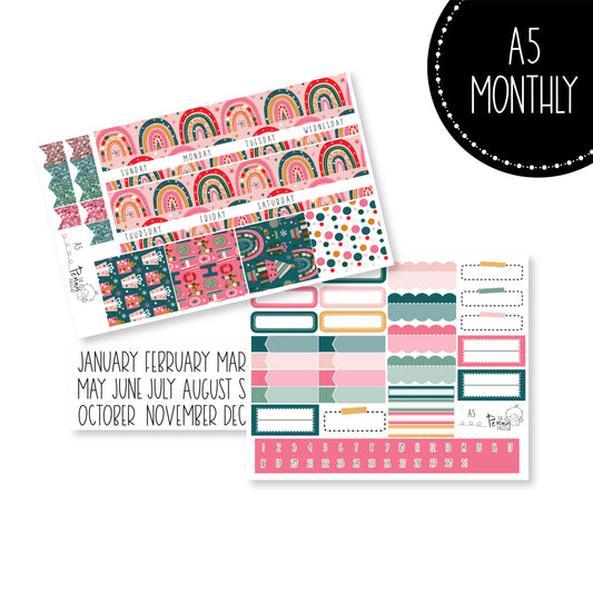 Various Size Monthly kit - Christmas Rainbows