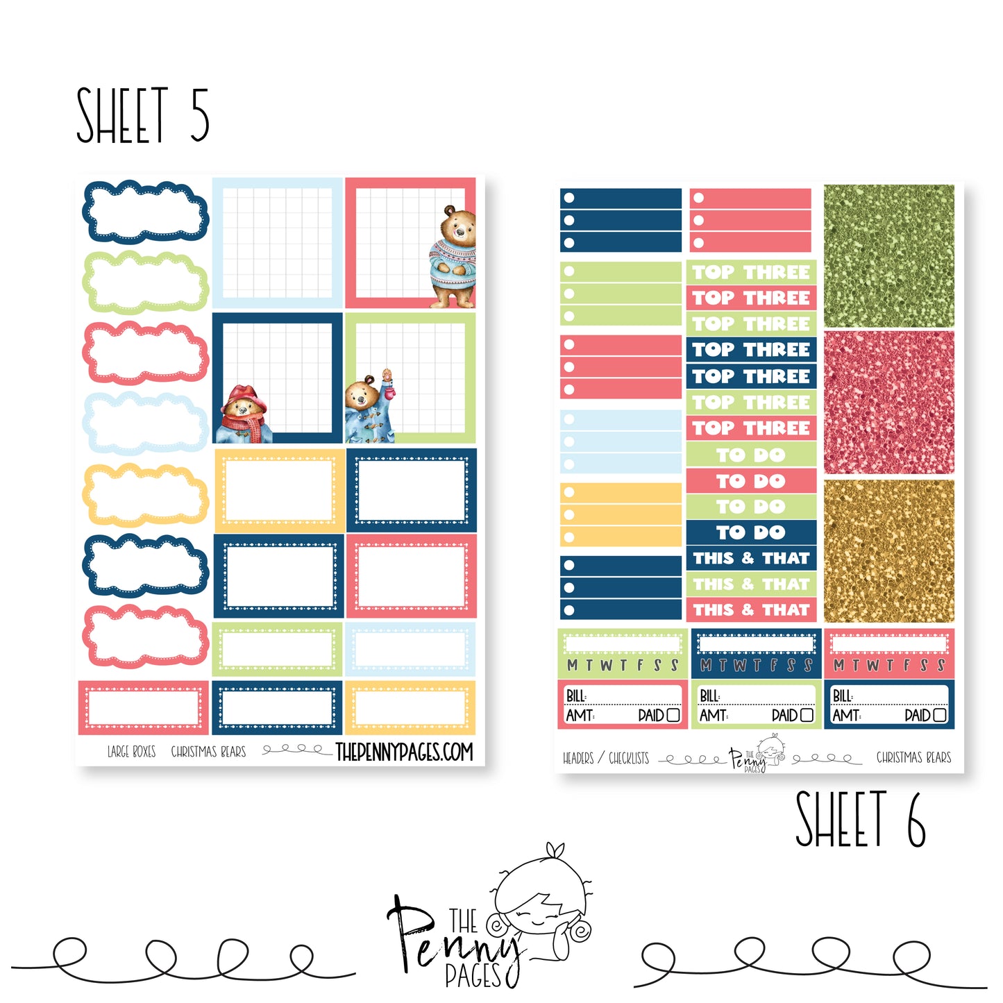 Christmas Bears - Pentrix Planner