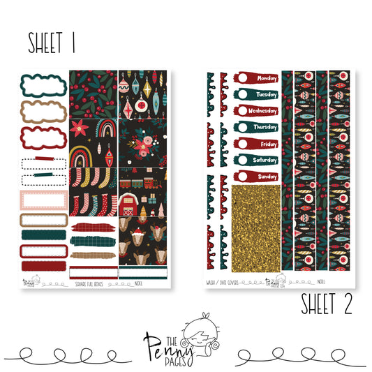 Noel - B6 vertical weekly kit