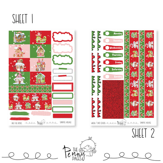 Santas Village - Weeks vertical weekly kit