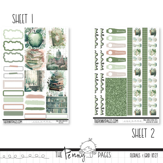 #1035 Once upon a book - B6 vertical weekly kit