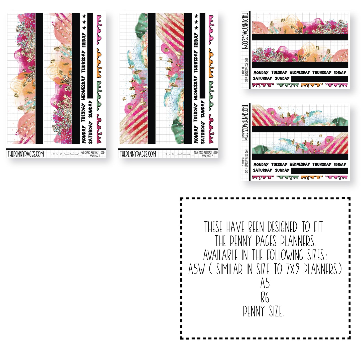 Abstract & Grid - March 2023 - Tangerine