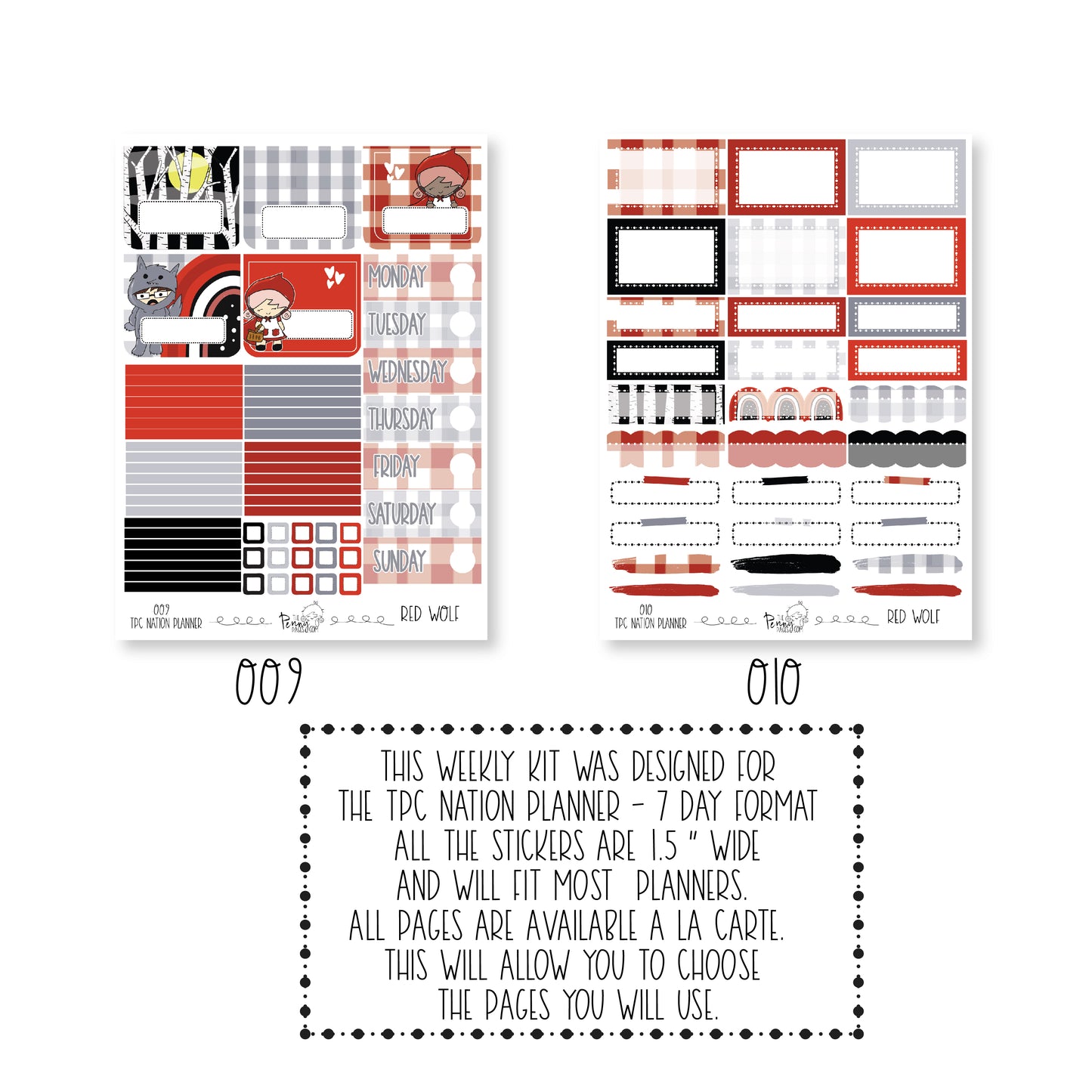 Pentrix Planner - Red Wolf