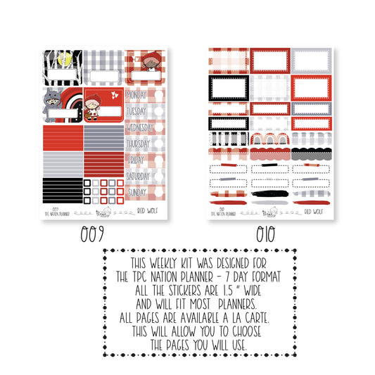 Pentrix Planner - Red Wolf