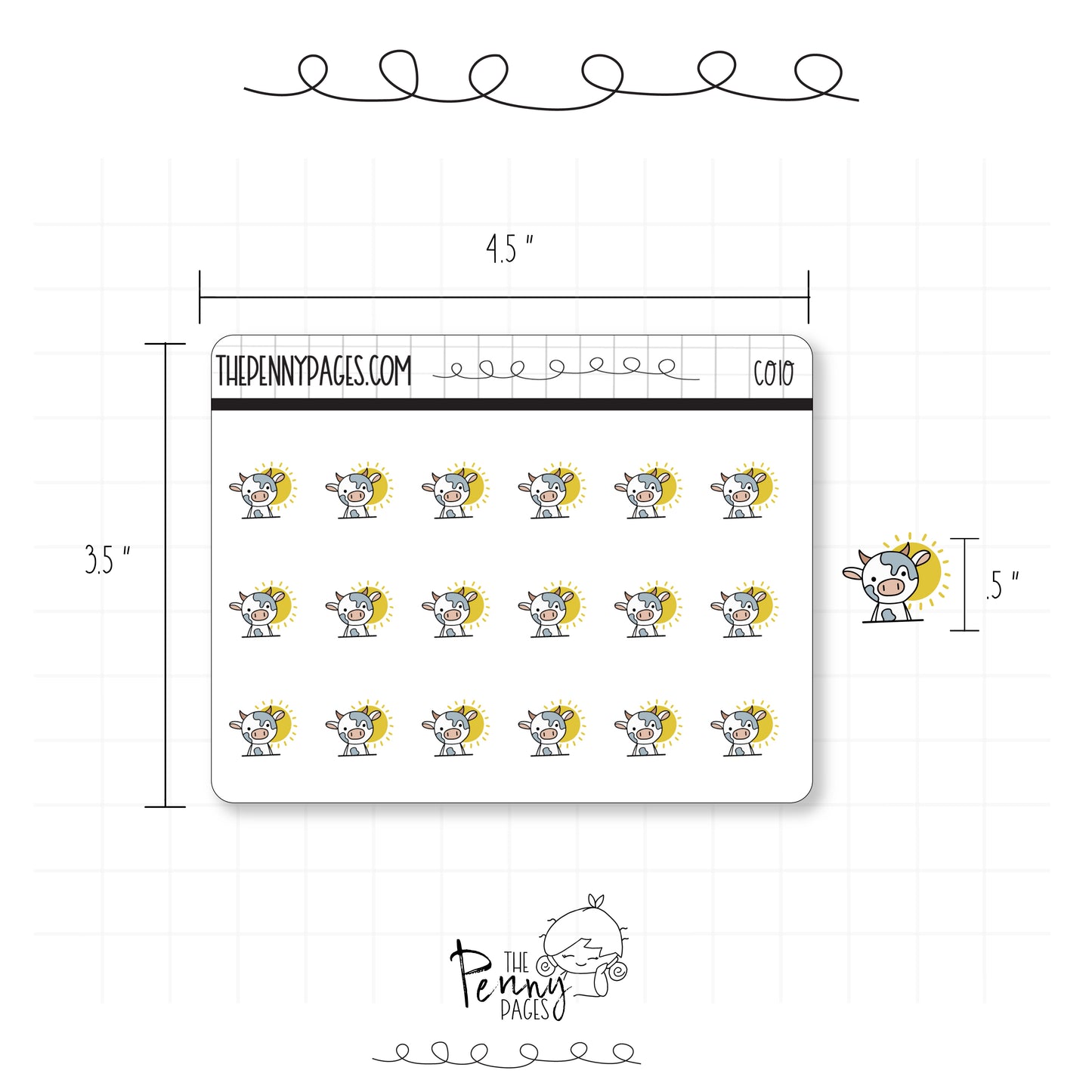 Millie the Cow - Sunny - C010