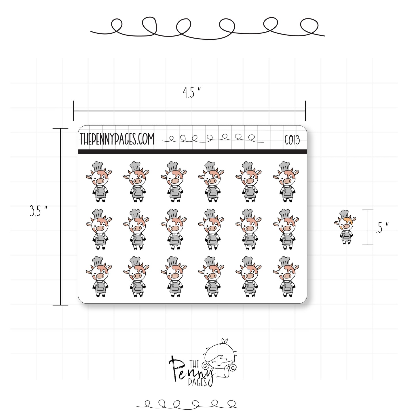 Millie the Cow - Chef - C013