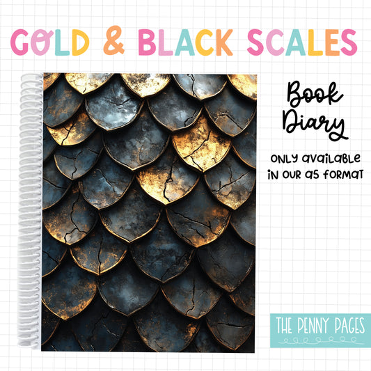 Gold & Black Scales - Book Diary