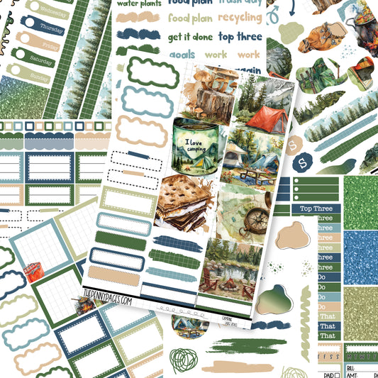 Camping  - B6 vertical weekly kit