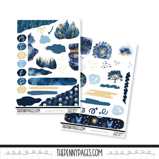 Celestial Nightfall - Journaling pages