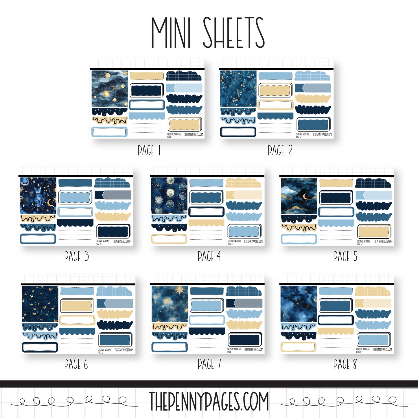 Celestial Nightfall - Mini Sheets