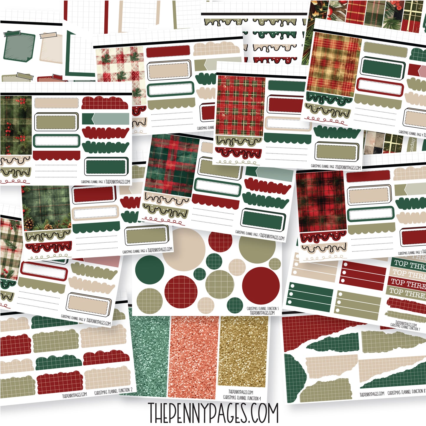 Christmas Flannel - Mini Sheets