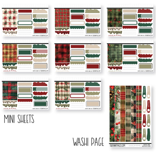 Christmas Flannel - Mini Sheets