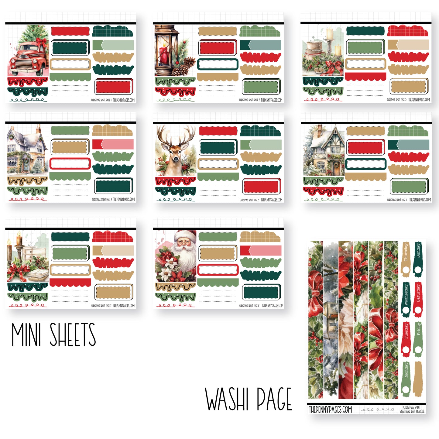 Christmas Spirit - Mini Sheets