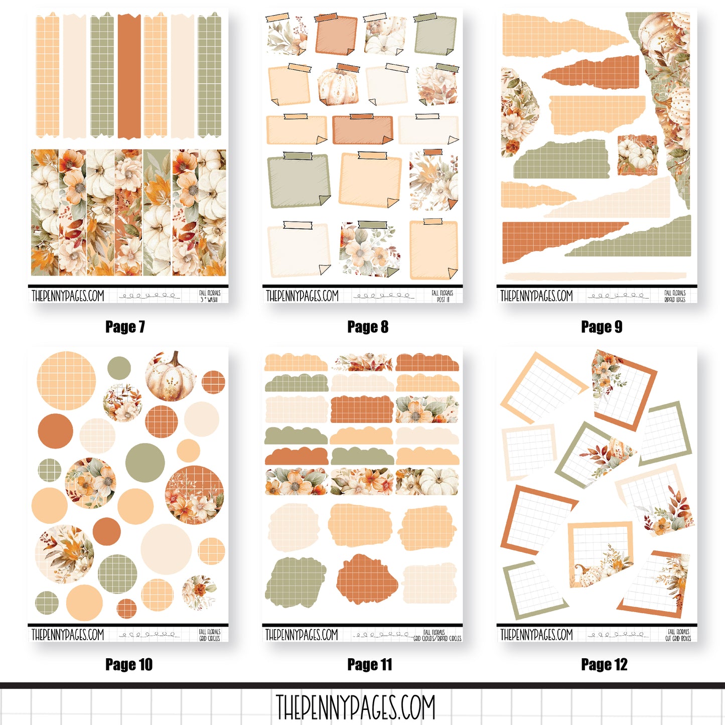 Fall Floral - Mini Kit & Add ons