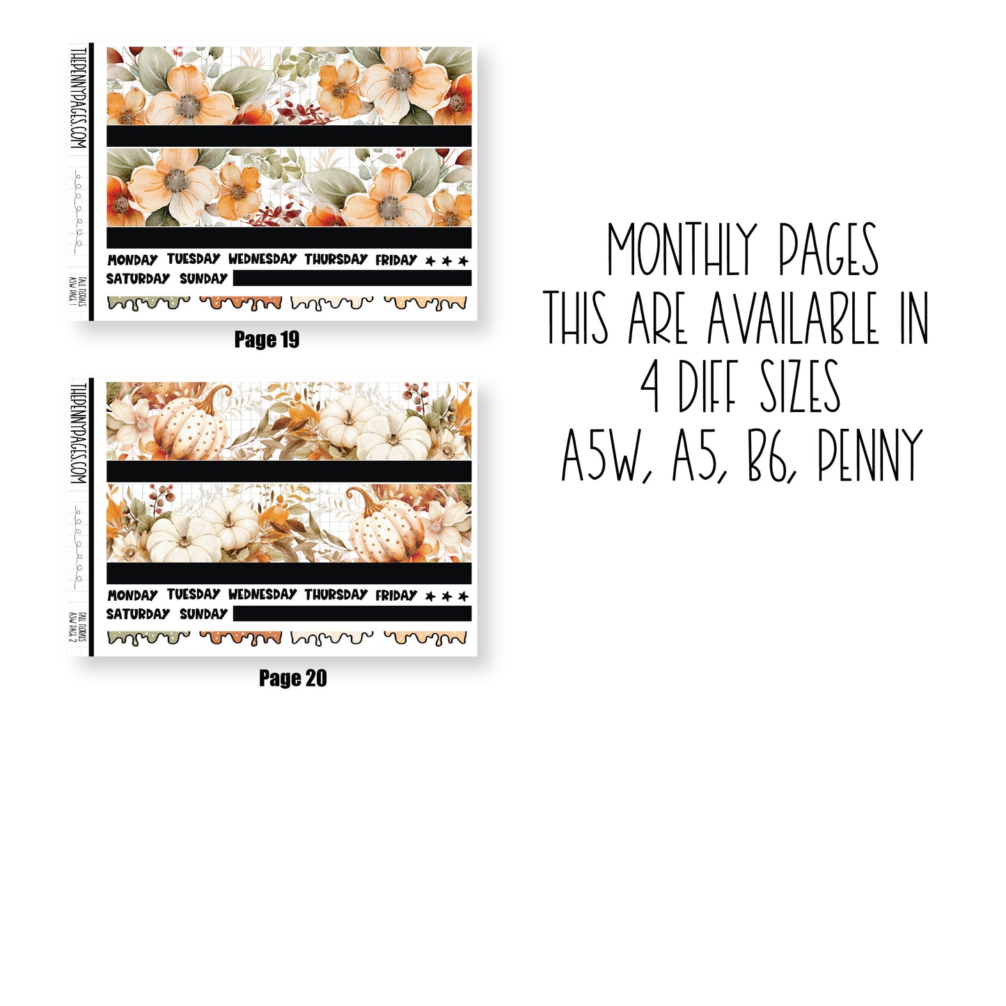 Fall Floral - Mini Kit & Add ons