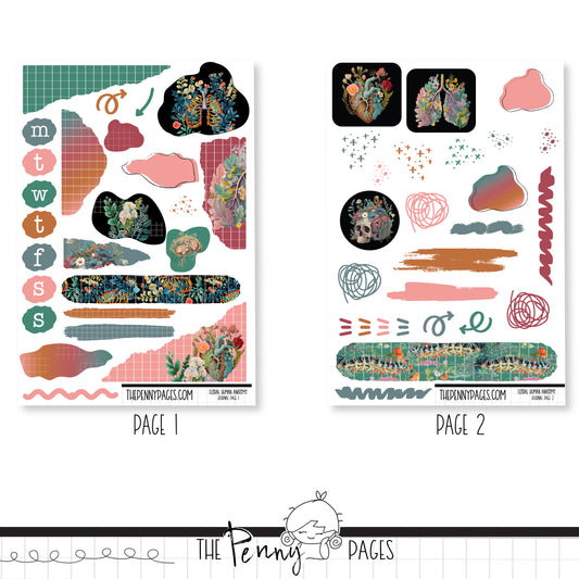 Floral Human Anatomy - Journaling Kit