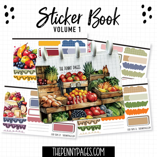 Sticker Book - Volume 1 - Food Theme