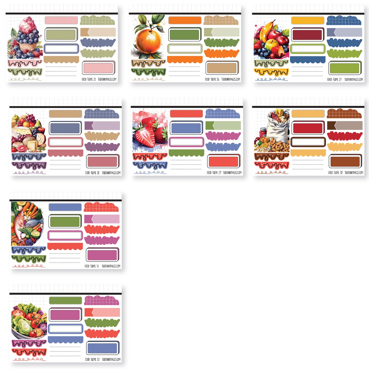 Sticker Book - Volume 1 - Food Theme