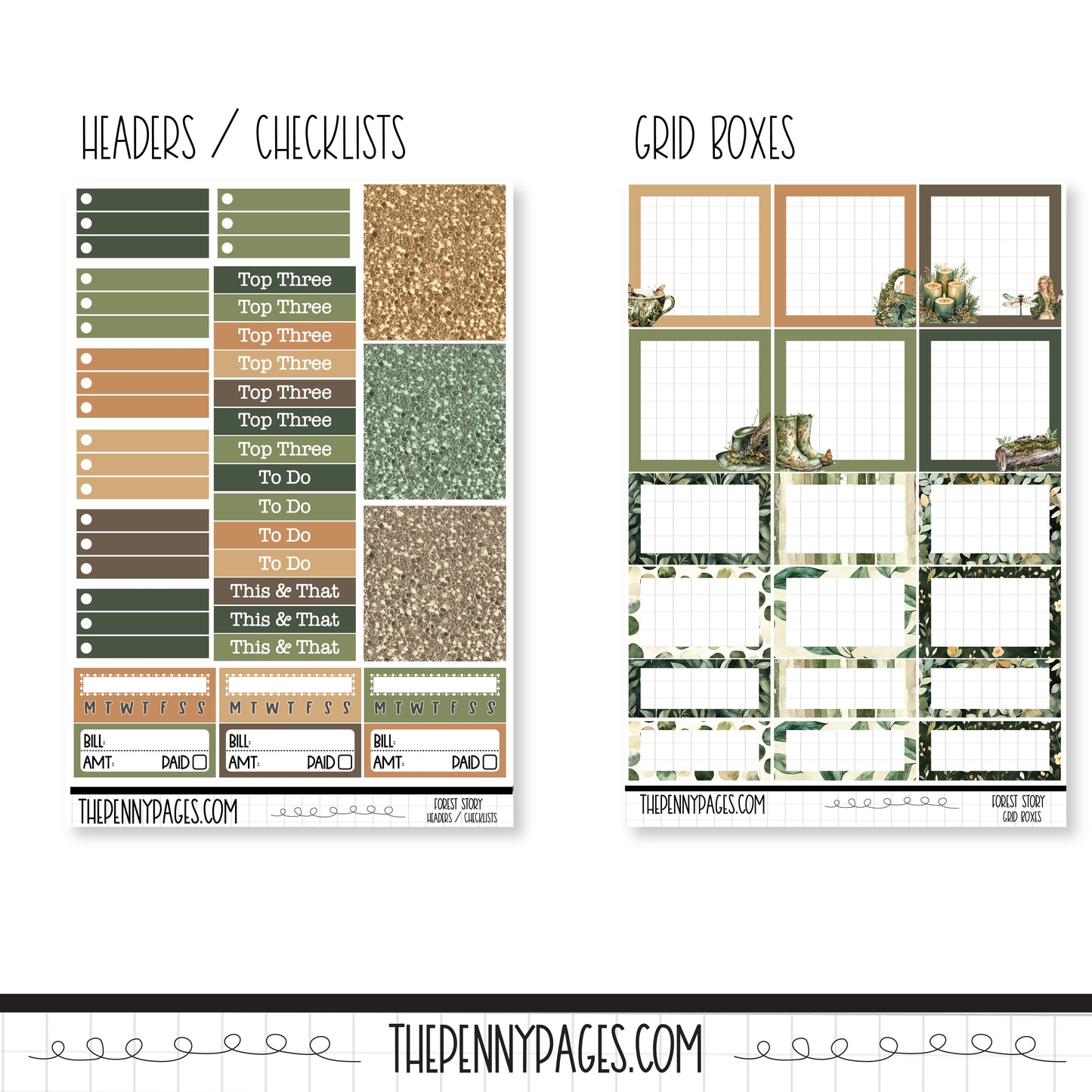 Forest Story - Large Sheets