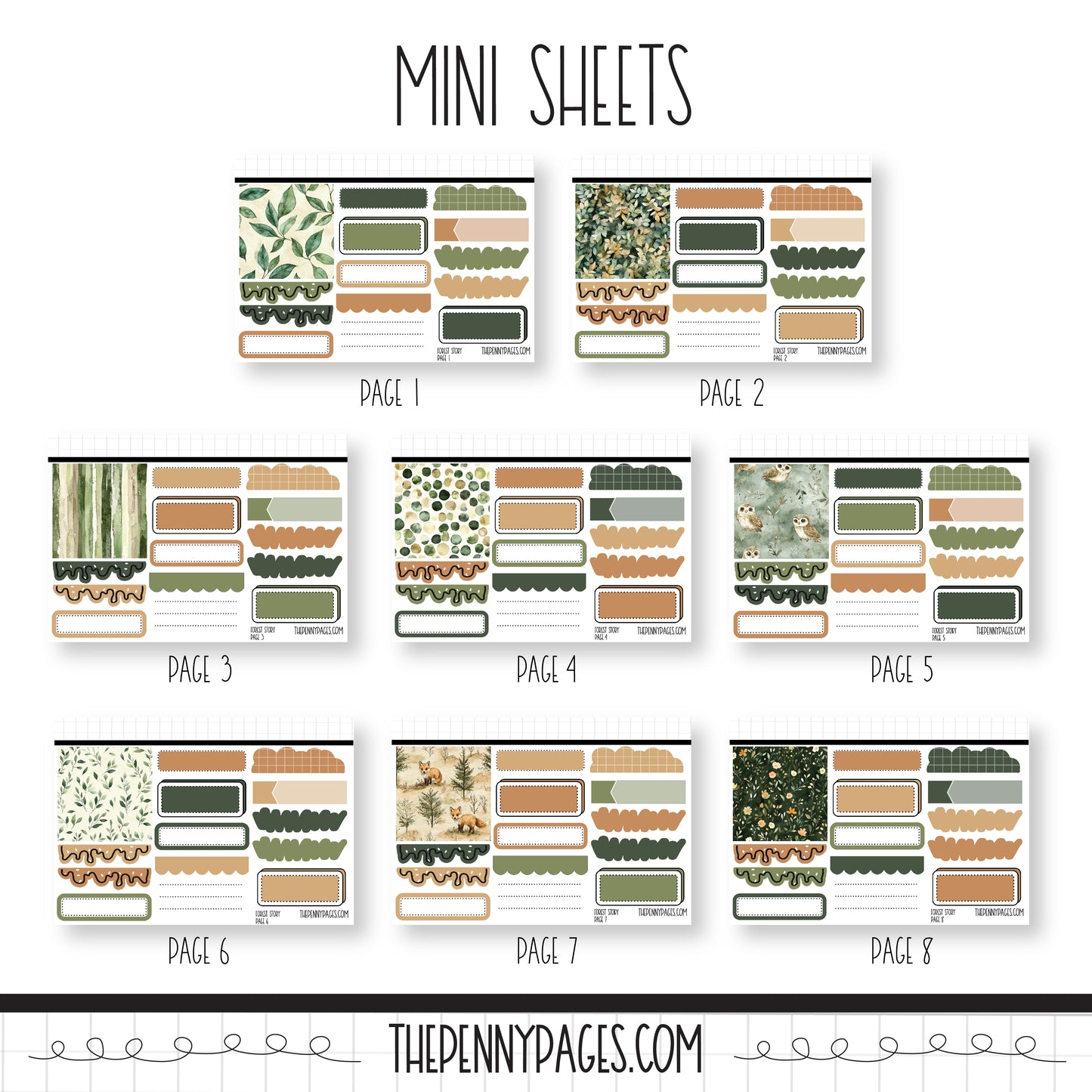 Forest Story - Mini Sheets