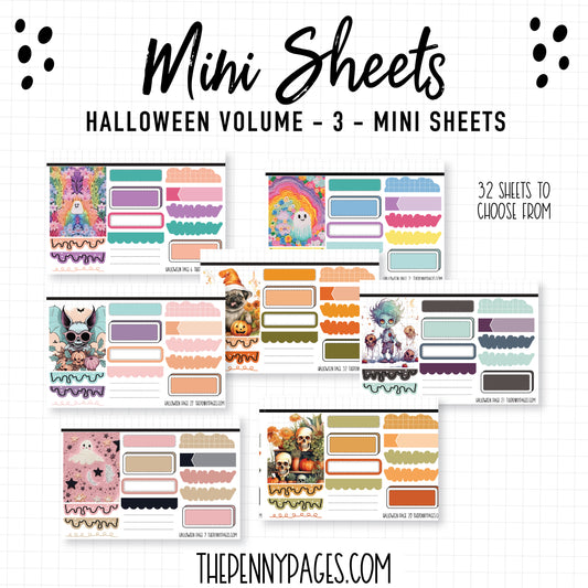 Mini Sheets - Volume 3 - Halloween