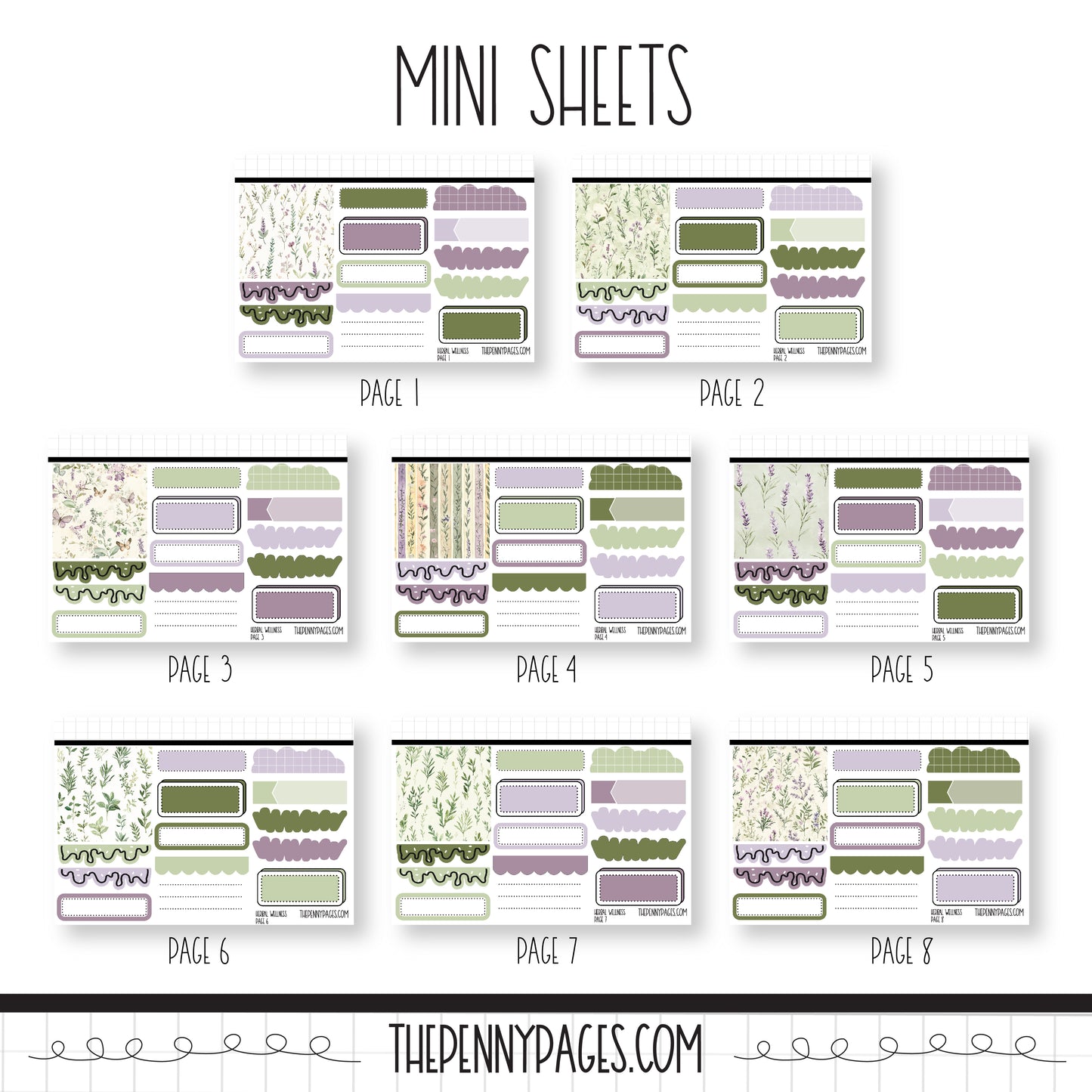 Herbal Wellness - Mini Sheets