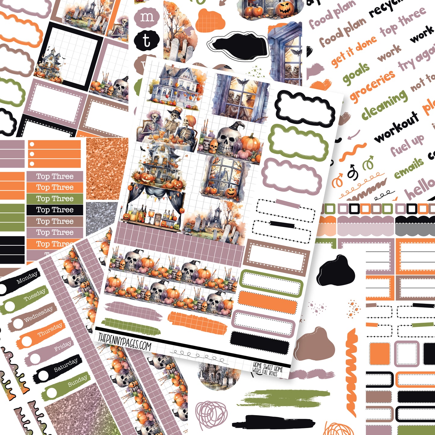 Home Sweet Home - Weeks vertical weekly kit