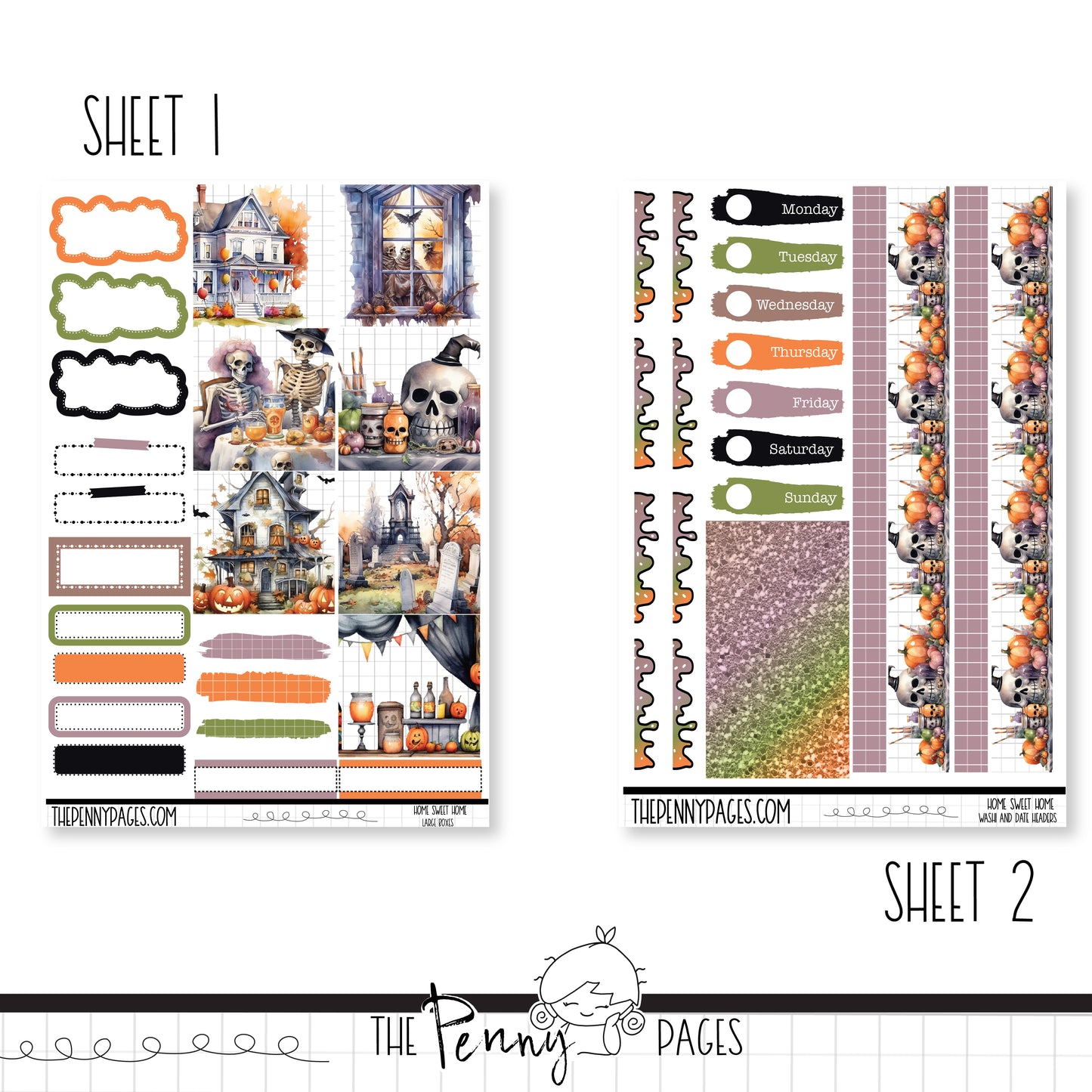 Home Sweet Home  - B6 vertical weekly kit