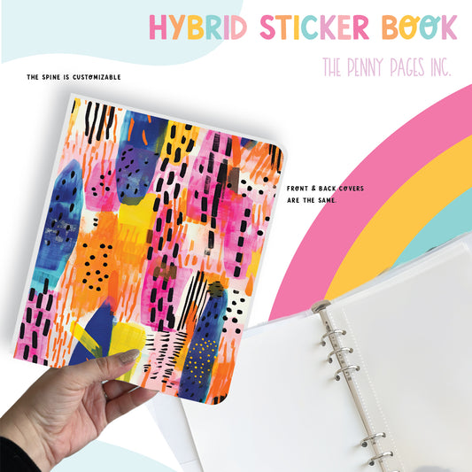 Rainbow Strokes - Hybrid Sticker Book