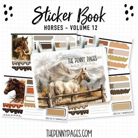 Sticker Book - Volume 12 - Horses